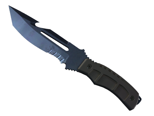 ★ Survival Knife | Blue Steel (Battle-Scarred)