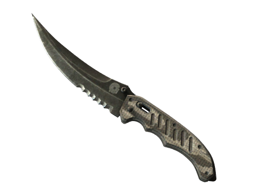 ★ Flip Knife | Black Laminate (Battle-Scarred)