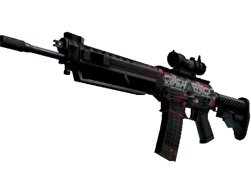 SG 553 | Cyberforce (Battle-Scarred)