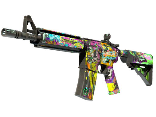 StatTrak™ M4A4 | In Living Color (Battle-Scarred)