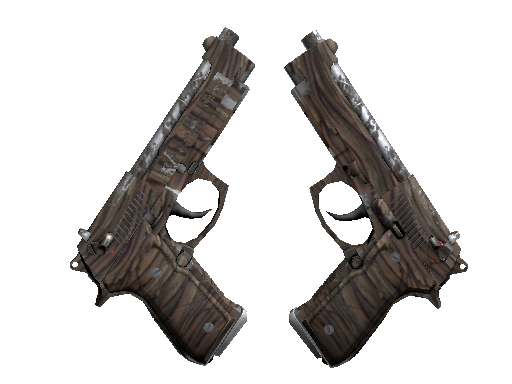 Souvenir Dual Berettas | Drift Wood (Well-Worn)