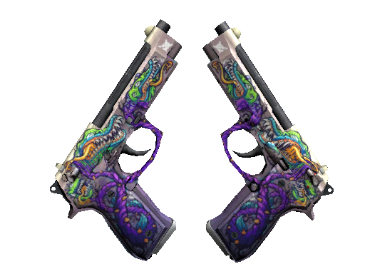 StatTrak™ Dual Berettas | Flora Carnivora (Field-Tested)