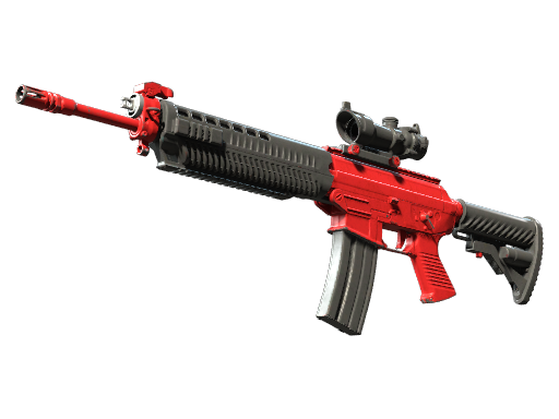 SG 553 | Candy Apple (Well-Worn)