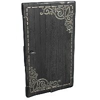 Black Decorative Wood Door