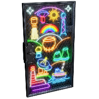 Neon Vibes Armored Door