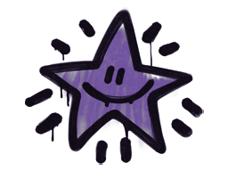 Sealed Graffiti | Shining Star (Monster Purple)