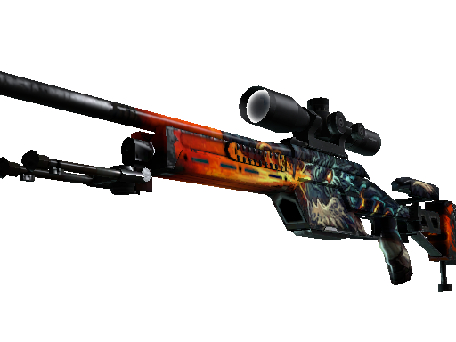 SSG 08 | Dragonfire (Well-Worn)