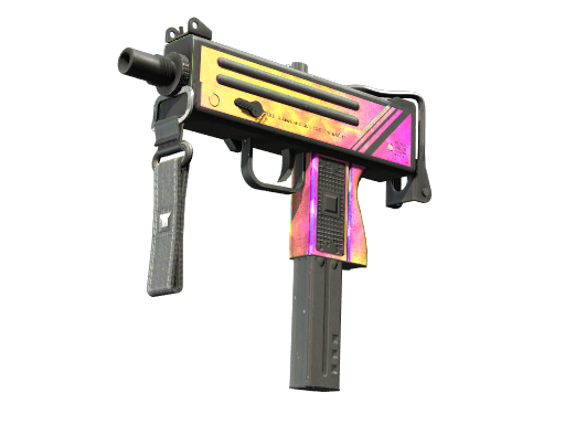 MAC-10 | Disco Tech (Well-Worn)