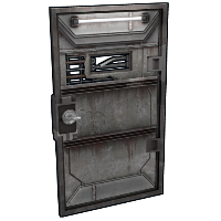 Brutalist Armored Door