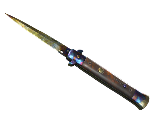 ★ Stiletto Knife | Case Hardened (Battle-Scarred)