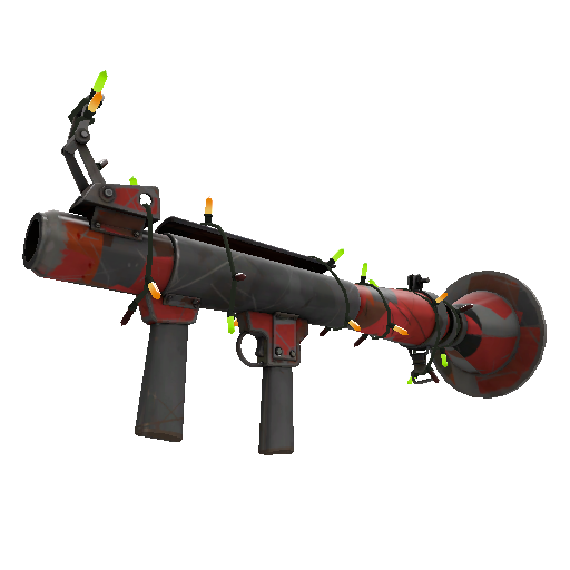 Unusual Festivized Specialized Killstreak Geometrical Teams Rocket Launcher (Well-Worn)