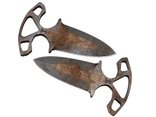 ★ Shadow Daggers | Rust Coat (Battle-Scarred)