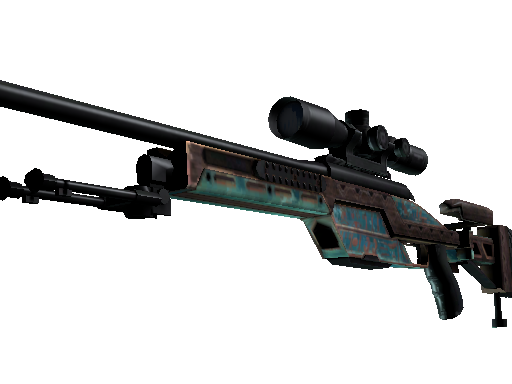 SSG 08 | Azure Glyph (Well-Worn)