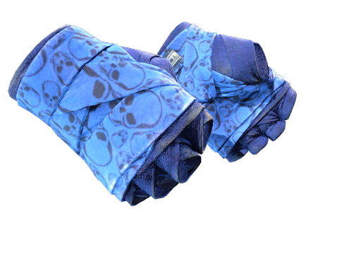 ★ Hand Wraps | Cobalt Skulls (Well-Worn)