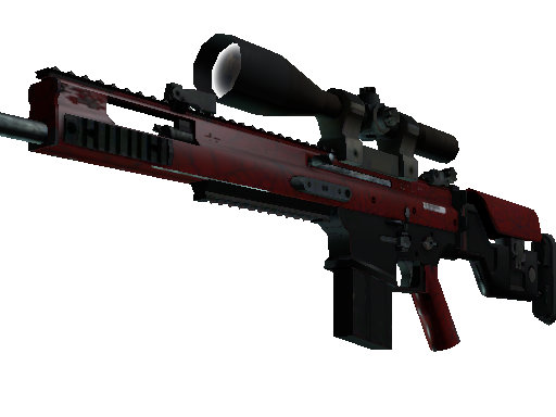 StatTrak™ SCAR-20 | Crimson Web (Minimal Wear)