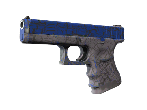 Glock-18 | Blue Fissure (Well-Worn)