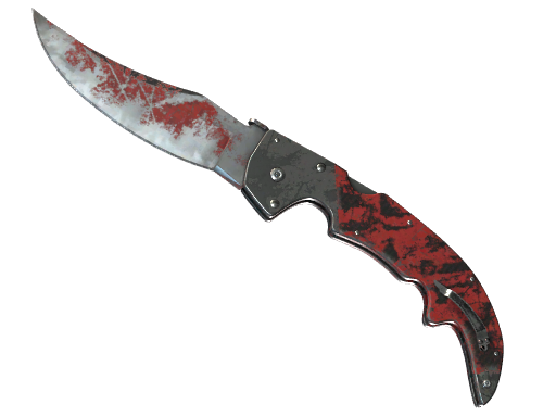 ★ Falchion Knife | Crimson Web (Battle-Scarred)