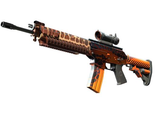 StatTrak™ SG 553 | Tiger Moth (Minimal Wear)