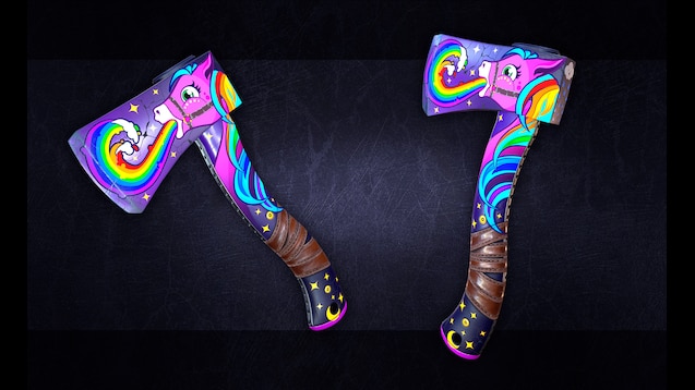 Rainbow Pony Hatchet bulletskins